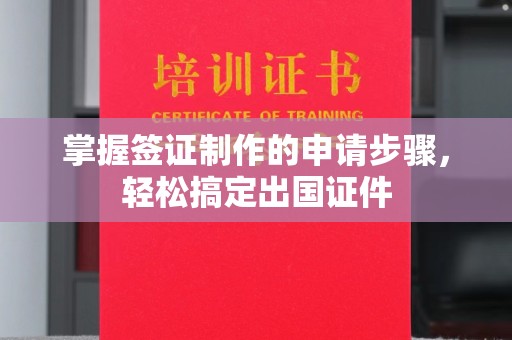 舟曲掌握签证制作的申请步骤，轻松搞定出国证件